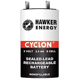 Bateria PLOMO 2Vdc 2,5Ah CYCLON 34x60mm