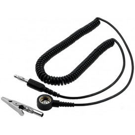 Cable Conexion espiral con clip para ESD